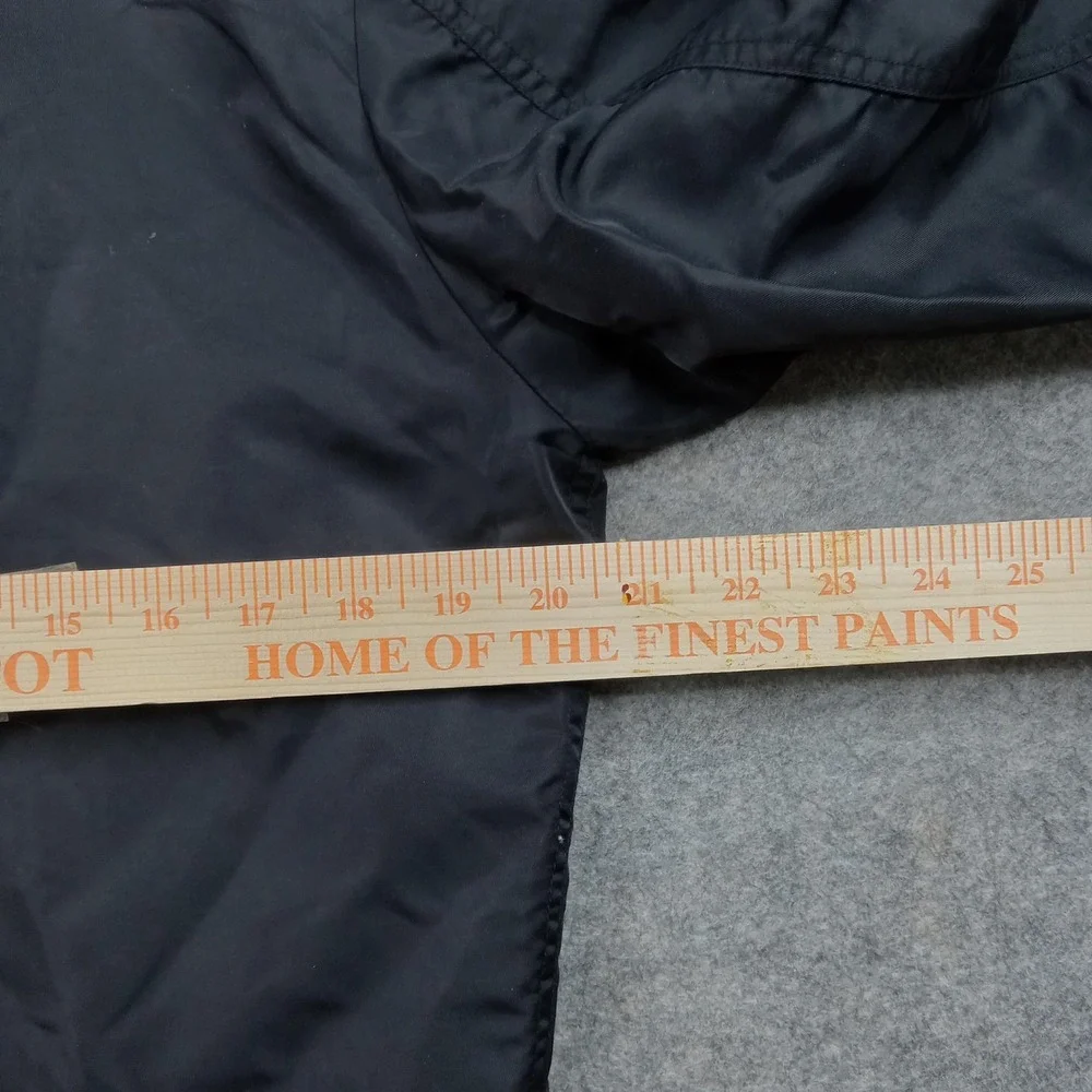 Mishka Jacket Mens‎ Medium MNWKA Black Nylon Bomber Embroidered Patch Brooklyn - Picture 6 of 8